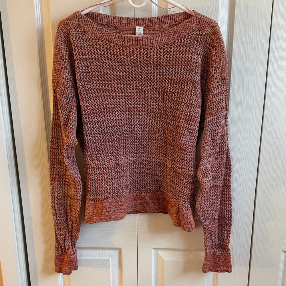 Old Navy Women's Marled Knit Sweater in Rust